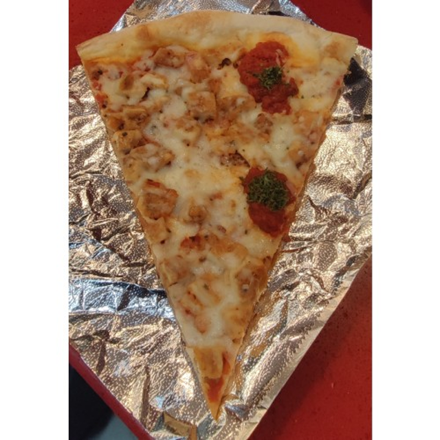 Chicken Parm Pizza Slice.