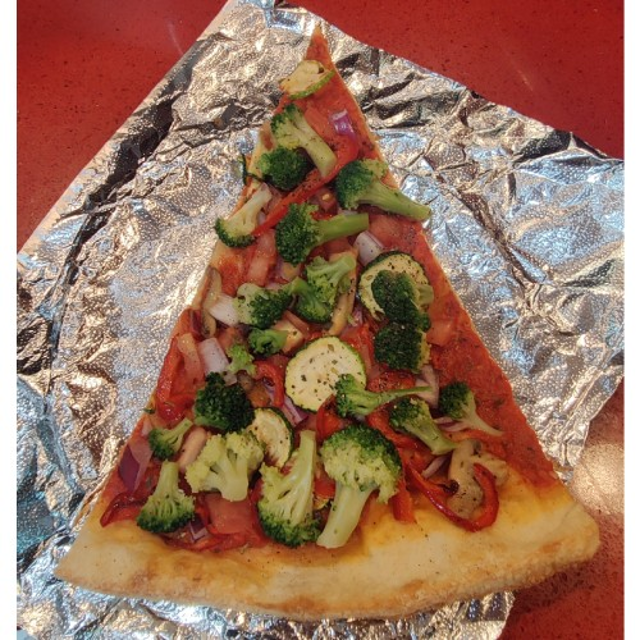 Vegetable Pizza Slice.