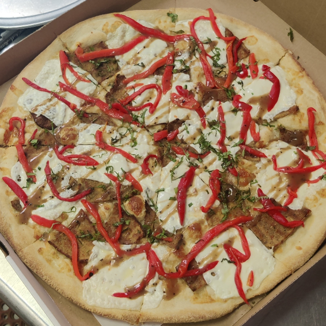 Eggplant Delight Pizza.